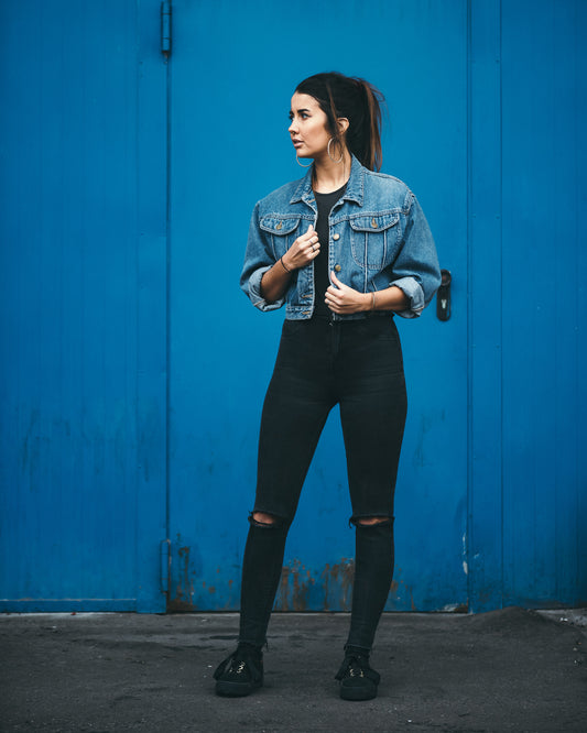 Cropped Jeans Jacket, Empowerment