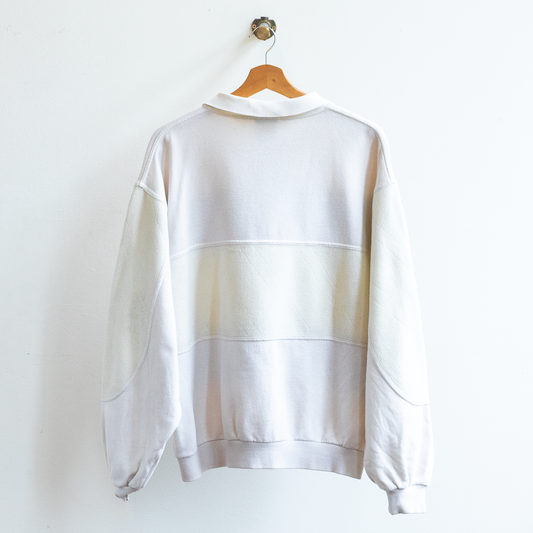80s White Lotto Outdoor Indie Fleece Sweater