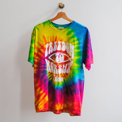 regenboog-tie-dye-tshirt-in-veel-kleuren-met-tekst-freedom-to-worship