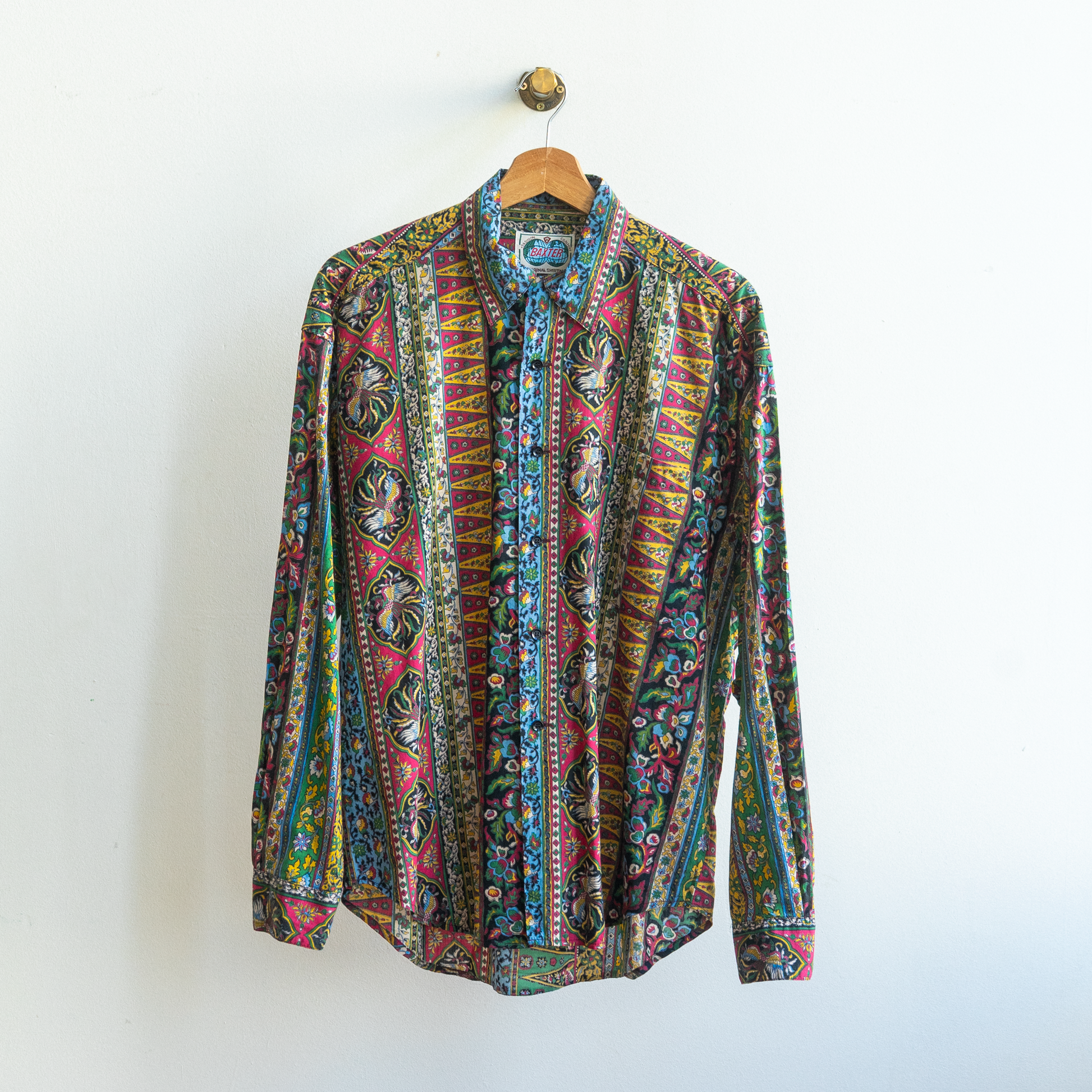 veelkleurig vintage hemd 