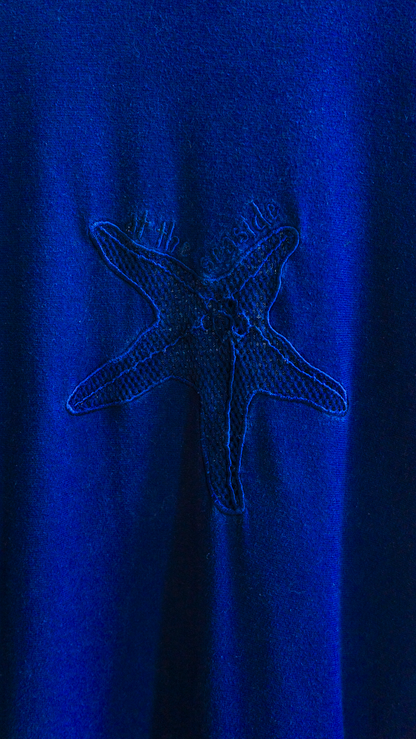 secondhand dark blue nightgown starfish