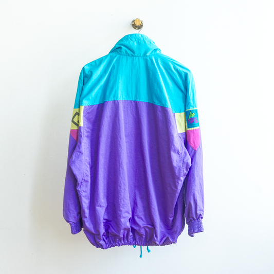 back of funky vintage sportswear jacket 