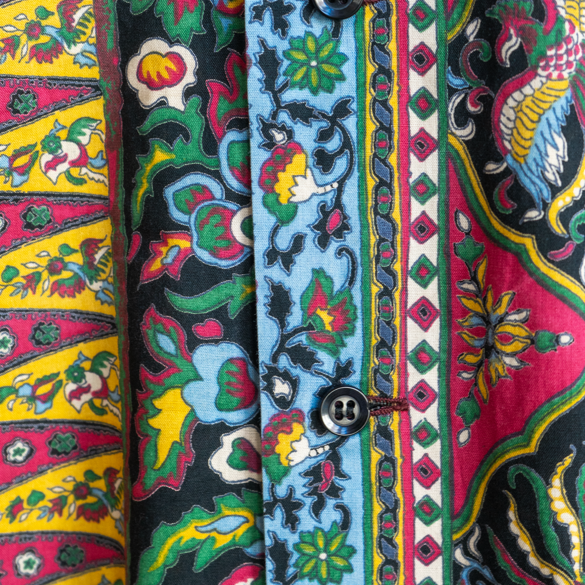 veelkleurig jaren 90 hemd gedetailleerd patroon fresh vintage