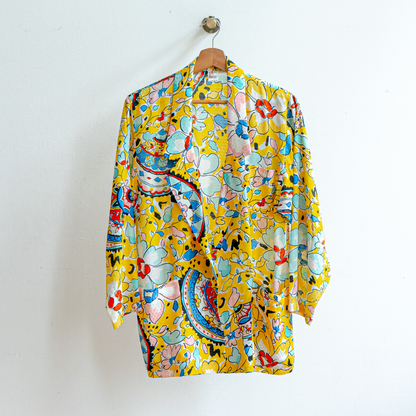 Funky gele vintage blazer Fresh Vintage