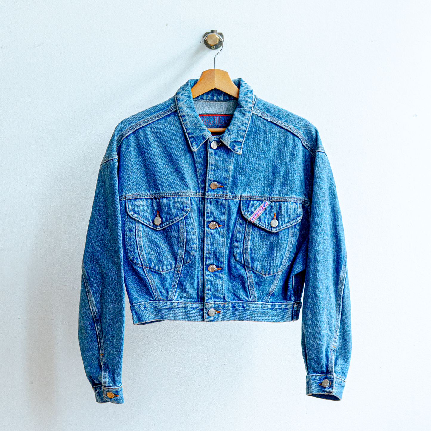 "Baby" Cropped Jeans Jacket