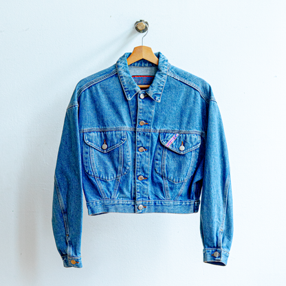 "Baby" Cropped Jeans Jacket