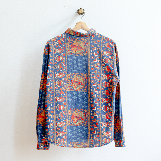 Blue Patterned Shirt