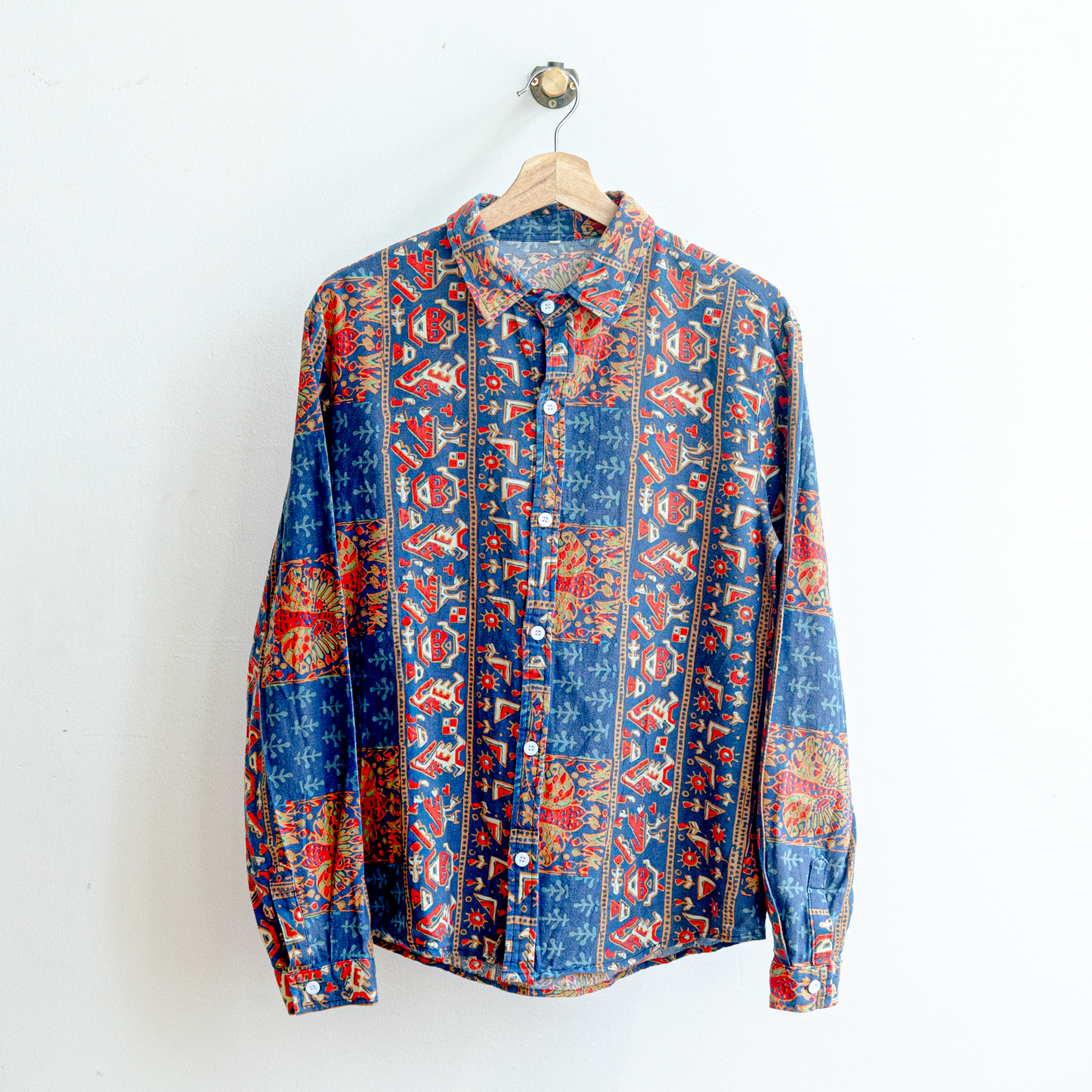 Blue Patterned Shirt