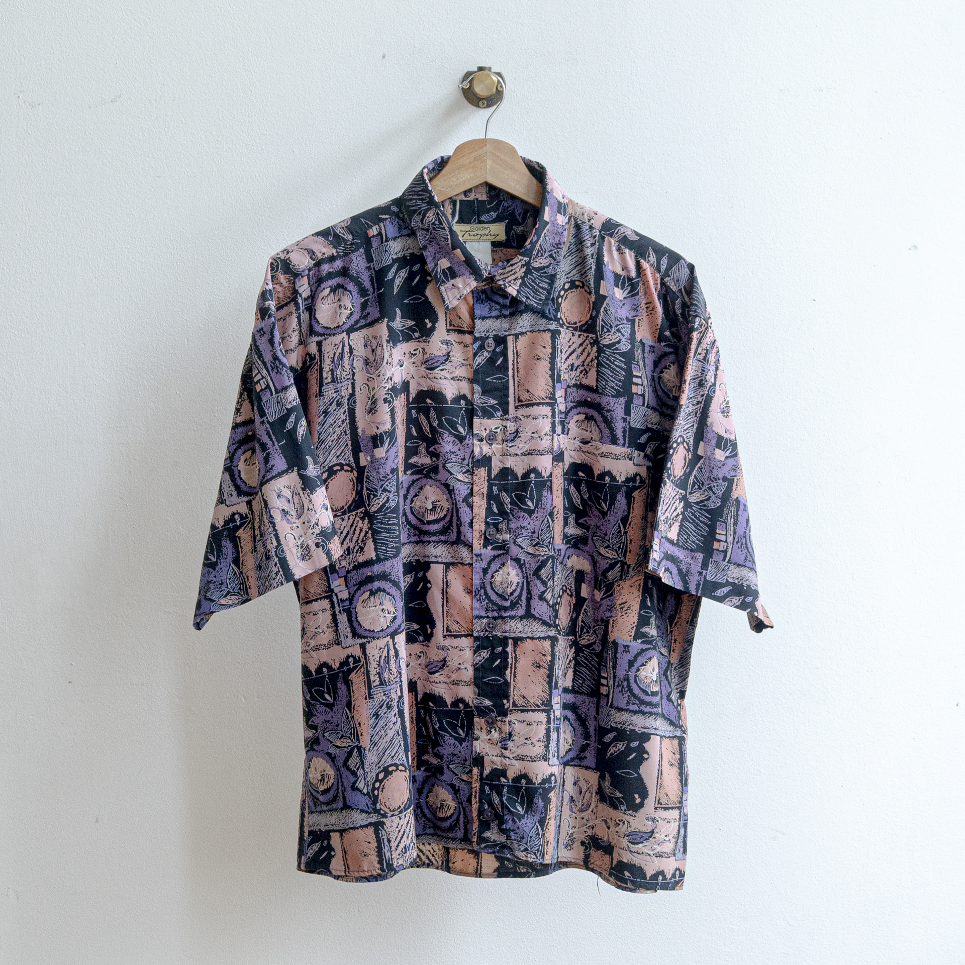 Purple abstract vintage shirt