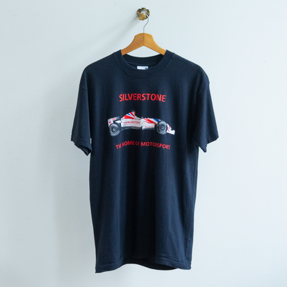 motorsport t-shirt secondhand with f1 racecar