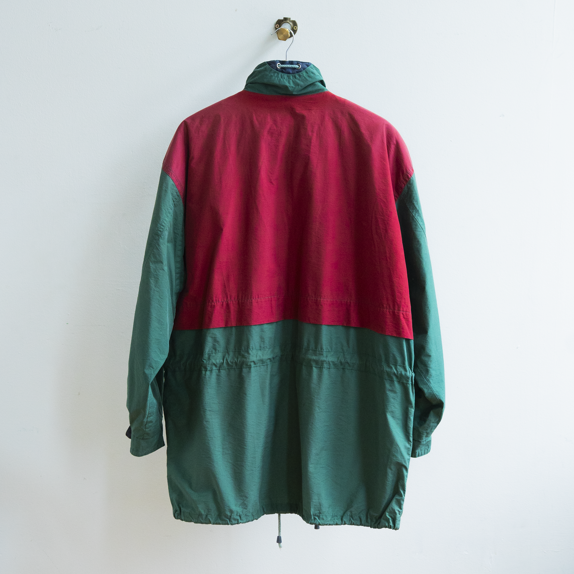 80s raincoat green red 2