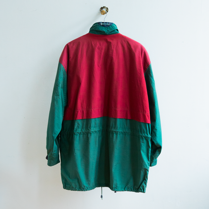 80s raincoat green red 2