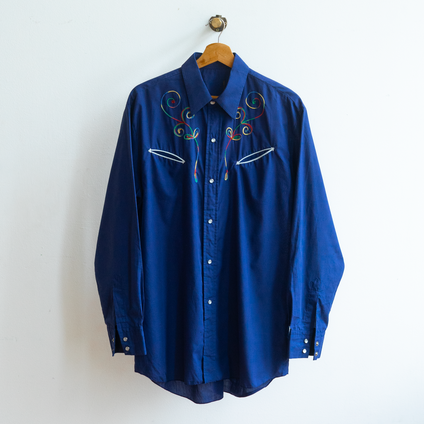 Dark Blue 70s Vintage Shirt