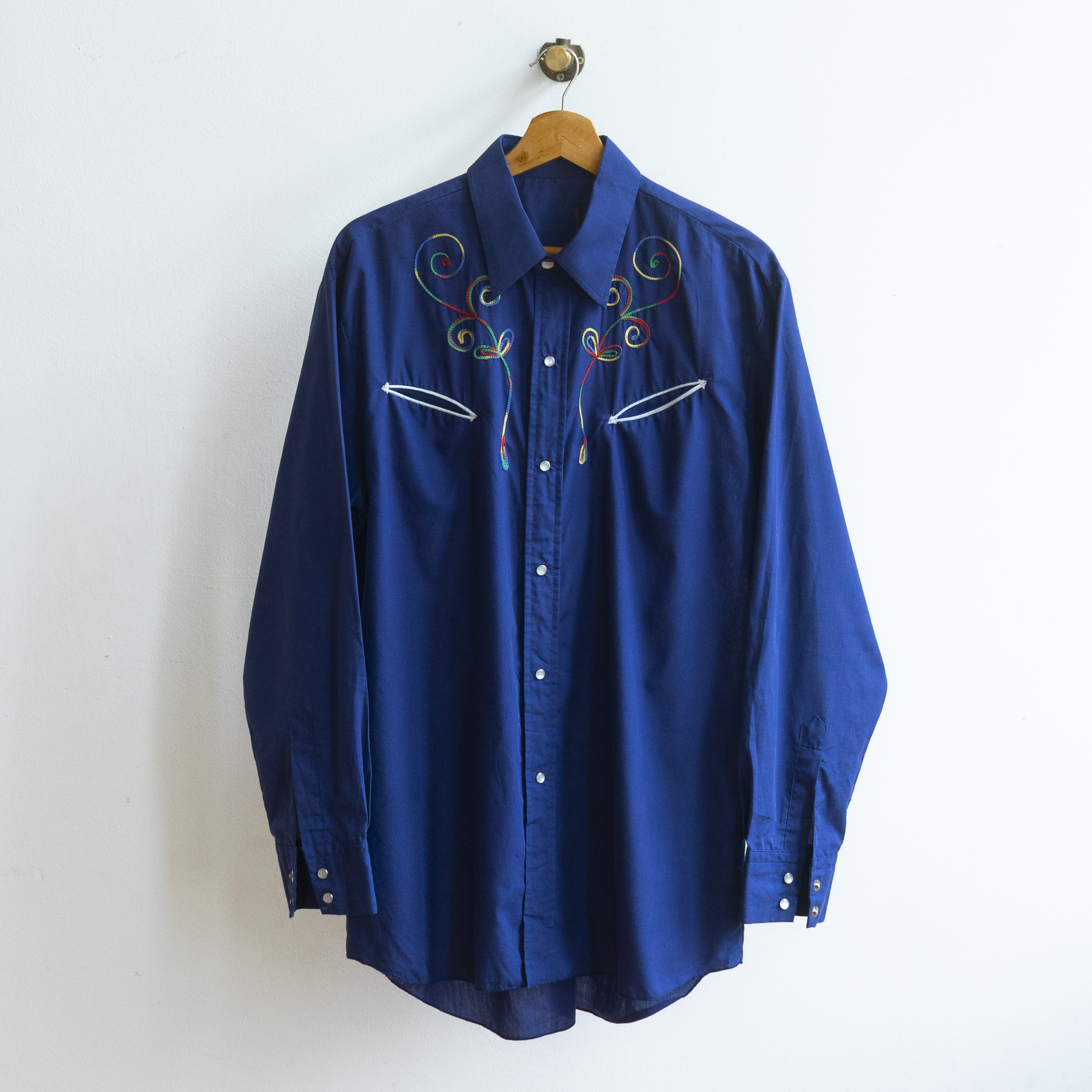 Dark Blue 70s Vintage Shirt