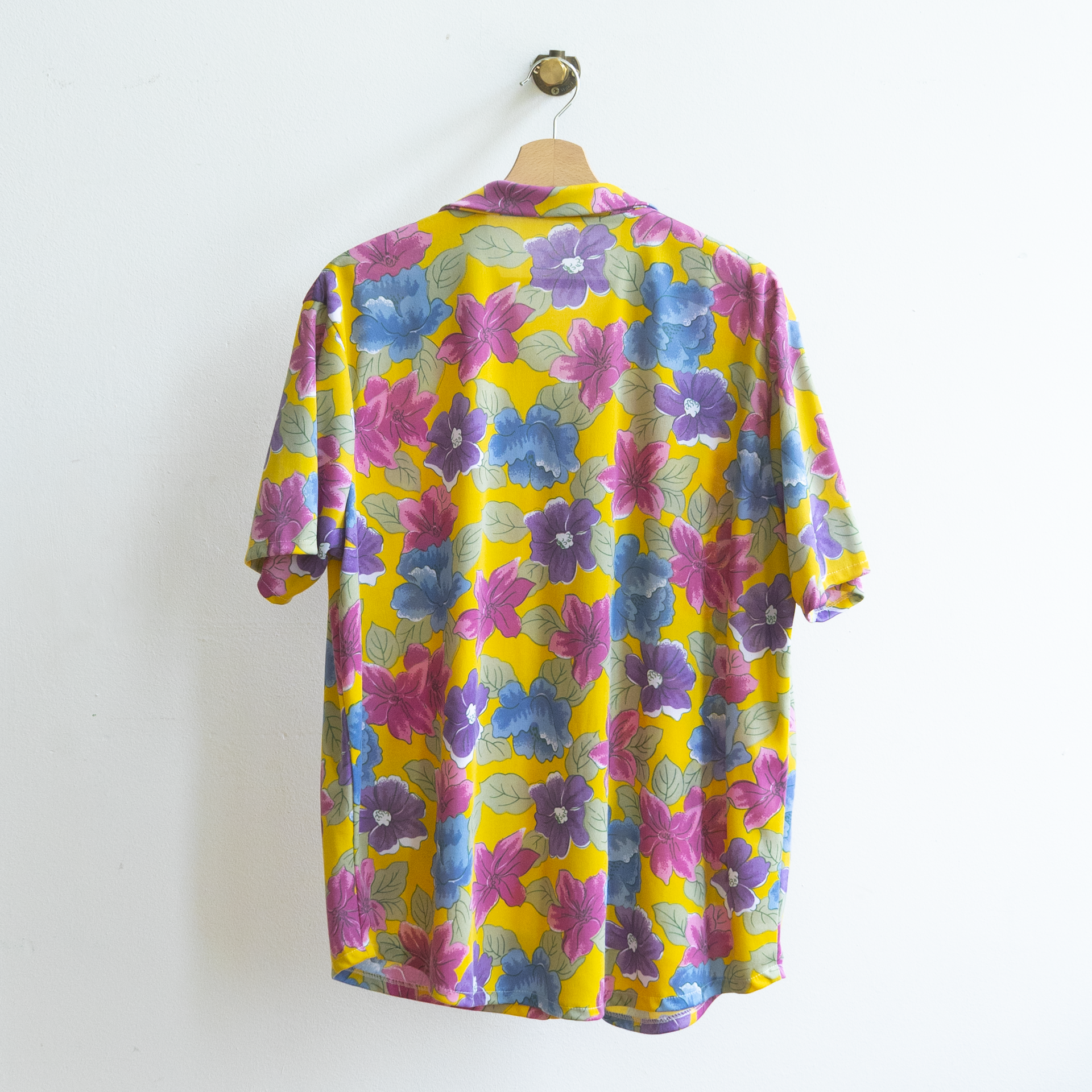 yellow vintage flower shirt