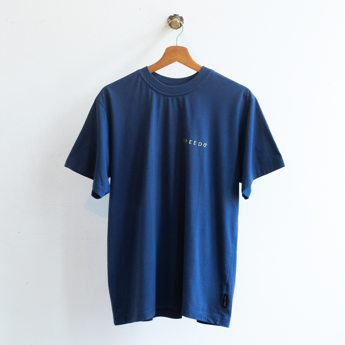90s blue speedo t-shirt