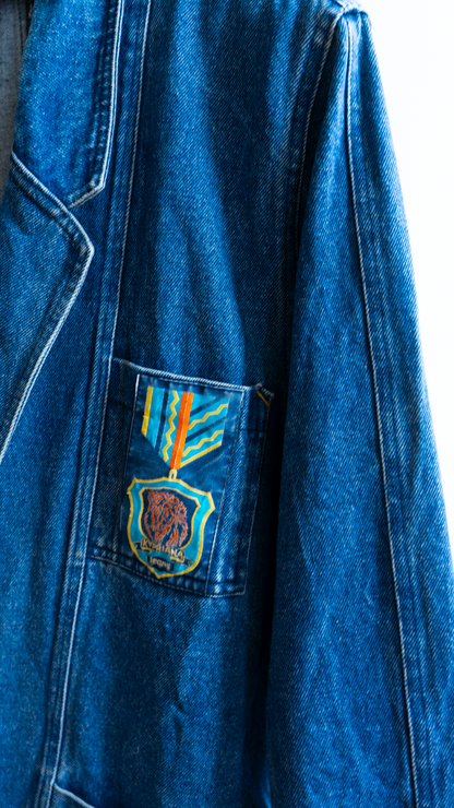 close-up pocket secondhand jeans blazer late 90s