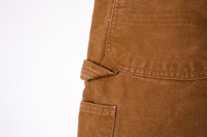 bruin-oranje-carhartt-jeans-detail-stof