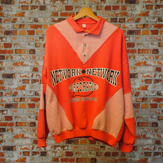 roze-80s-sweater-met-tekst-network-network-corporation-united-kingdom-uit-de-fresh-vintage-collectie