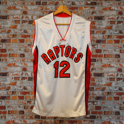 fresh-vintage-red-and-white-basketball-jersey-raptors-number-12-front