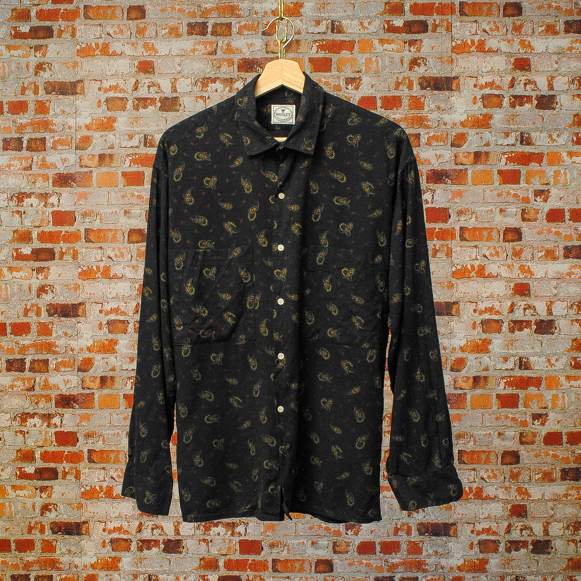 blauw-tweedehands-mannenhemd-met-patroon